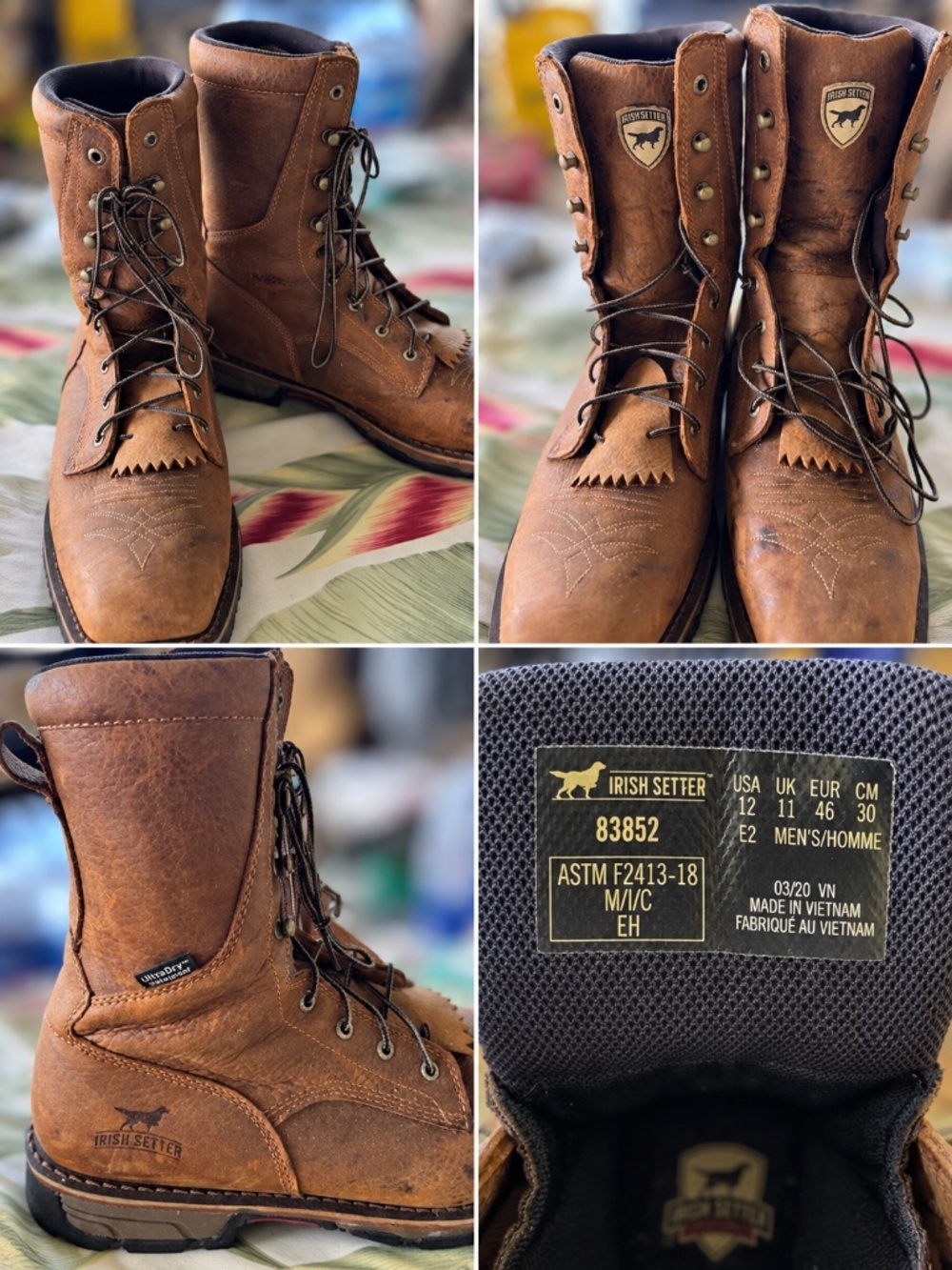 🔥 IRISH SETTER WORK BOOTS — ONLY WORN TWICE! 🔥
